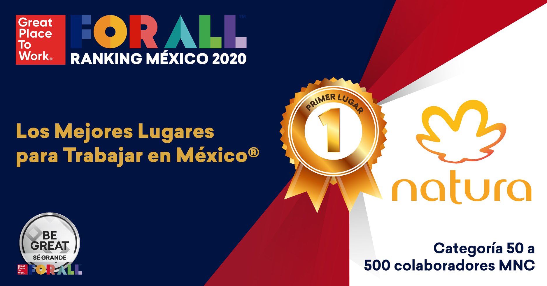 Ranking-2020-50-500 colaboradores Multinacionales - GPTWⓇ MÉXICO